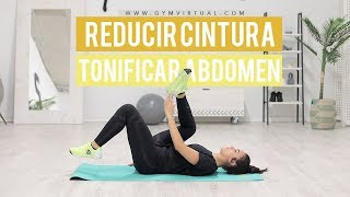 Ejercicios para reducir cintura y tonificar abdomen  GymVirtual [upl. by Eenram146]