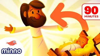 The Nativity Story About the Birth of Jesus PLUS 12 More Bible Stories for Kids [upl. by Oirromed812]