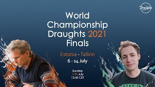 LIVE Final World Championship draughts 2021  round 6 lidraughtsorg [upl. by Sirovat]