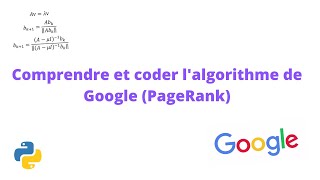 COMPRENDRE ET CODER PAGE RANK LALGORITHME DE GOOGLE [upl. by Nomla462]