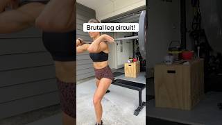 Brutal Leg Circuit legday legworkout lowerbodyworkout fitness [upl. by Ahsiniuq]