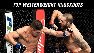 Top 10 Welterweight Knockouts in UFC History [upl. by Trebo]