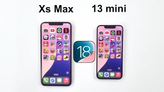 iOS 18  iPhone 13 mini vs iPhone XS Max Speed Test [upl. by Llehcam]