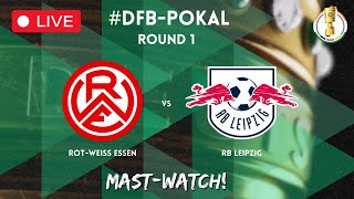 DFB POKAL 202425 RotWeiss Essen vs RB Leipzig I LIVE MATCH I ROUND 1 [upl. by Seugram]