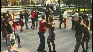 BNT 2 Flashmob Salsa club quotAmigosquot in Ruse Bulgaria [upl. by Varini]