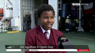 SA Agulhas II docks at Gqeberha admiration from Nelson Mandela Bay students [upl. by Dwaine378]