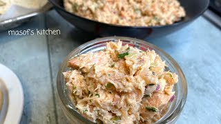 How To Make Smoked Salmon Spread Salmon Pate RecipeDetailed RecipeMasofs kitchen [upl. by Htebasyle]