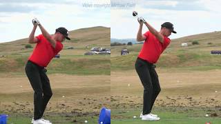 Jonas Blixt golf swing MidIron amp 3metal Downtheline ASI Scottish Open 2018 [upl. by Zoe]