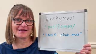 How to Pronounce Posthumous [upl. by Setiram]