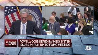 Fed Chair Powell We have tools to protect depositors their deposits are safe [upl. by Airemaj]