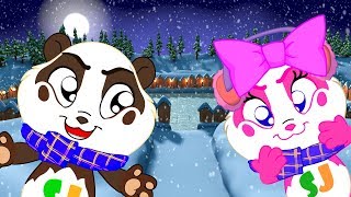 Panda Bo Plays in the Snow and has Fun  Cartoon Animation for Kids [upl. by Recneps]