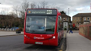 FRV London TFL Route 339 Shadwell to Leytonstone Stagecoach London Optare Metrocity EV 67008 YJ23EWH [upl. by Neil926]