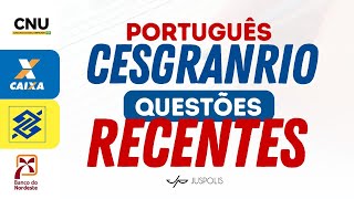 1h30 de RESOLUÇÃO de QUESTÕES RECENTES2024 de PORTUGUÊS da banca CESGRANRIO  CAIXA BNB CNU BB [upl. by Holden267]