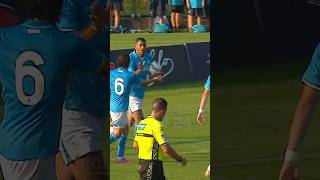 CHEDDIRA e il 1º gol col NAPOLI 🆚 Anaune 🎯 Conquista e trasforma il rigore ⚽️ [upl. by Ahseiuqal]