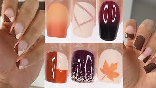 TOP 42 EASY FALL NAIL IDEAS  huge fall nail art compilation [upl. by Sachsse]