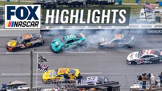 NASCAR Cup Series Geico 500 at Talladega Highlights  NASCAR on FOX [upl. by Alleras]