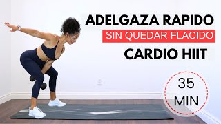 Rutina para ADELGAZAR rápido sin quedar Flácido 🔥  Rutina de cuerpo entero en casa [upl. by Ragen]