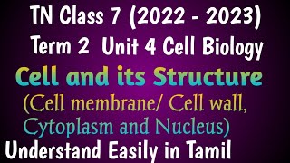 Cell and Cell Structure  Cell membrane Cytoplasm and Nucleus Class 7 Term 2 Unit 4 Cell Biology [upl. by Isiahi]