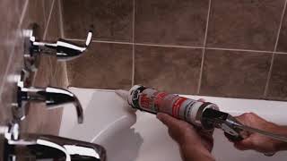 DAP  How to Fix a Bathtub Using DAP Kwik Seal Ultra [upl. by Gilemette]