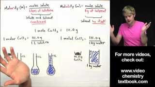 Whats the Difference Between Molarity and Molality [upl. by Aihsram]