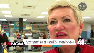 Secret Santas pay for student lunch accounts [upl. by Tine]