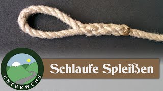 Schlaufe Spleißen  Augspleiß  Outdoor Tutorial [upl. by Pradeep354]