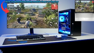 How to Download PUBG Mobile in PC and Laptop in  2024 For Free [upl. by Okramed172]