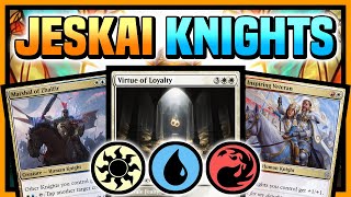 NEW Virtue of Loyalty in PIONEER ➤ Jeskai Knights Tribal 【 Wilds of Eldraine MTG Gameplay 】 [upl. by Anisor638]