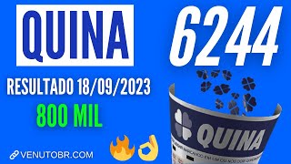 🍀 Resultado Quina 6244 [upl. by Alrich]