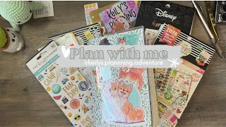 Hello June  Monthly and Goals Set up  TheHappyPlannerChannel Stitch Sticker book [upl. by Schwartz]