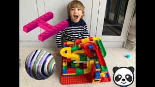 Hubelino Duplo Marble Run  Review and Build [upl. by Almena]