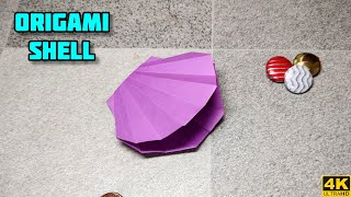 Origami Shellfish  Origami Shell  Origami Tutorial  Paper craft [upl. by Kella772]