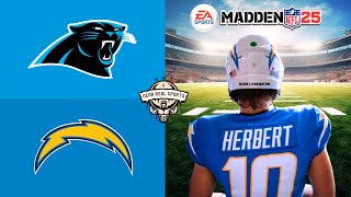 Chargers vs Panthers  Week 2 Simulation  Madden 25 [upl. by Avonasac]