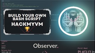 🚀 Unleash Your Hacking Skills how to create a bash script linux 🤖💥 WriteUp Observer  HackMyVM [upl. by Tamsky182]