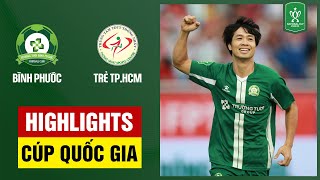 Highlights Bình Phước  Trẻ Hồ Chí Minh  Công Phượng ghi bàn đẳng cấp lên tiếng [upl. by Akcir]