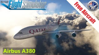 Freeware Aircraft  Airbus A380  FlightReview  Microsoft Flight Simulator [upl. by Larret]