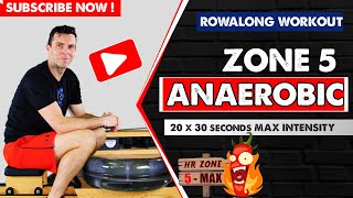 30 seconds Anaerobic RowAlong  Heart Rate ZONE 5 Get Fit 2 [upl. by Oruntha]