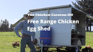 The Chicken Caravan 150  free range chicken egg shed [upl. by Ojaras235]