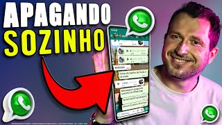 Resolvido WhatsApp apagando mensagens sozinho  FAÇA ISSO [upl. by Sheley]