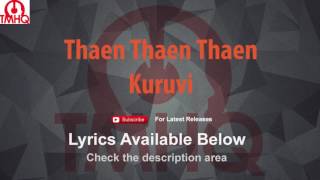 Thaen Thaen Thaen Karaoke with Lyrics Kuruvi [upl. by Smaoht]