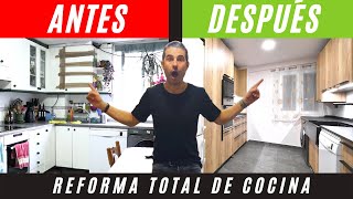 💥 REFORMA total de COCINA 💥 ANTES Y DESPUES CJR [upl. by Keithley]