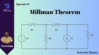 E14  MILLMAN THEOREM  NETWORK THEORY  ELECTRONICS amp COMMUNICATION  PIYUSH BAJAJ [upl. by Carri515]