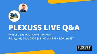 UCLA Live QampA with PLEXUSS CEO and UCLA Alumni JP Novin [upl. by Alexa]