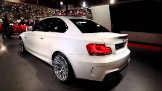 BMW 1M Coupe Alpine White at 2011 Geneva Motor Show [upl. by Hannej]