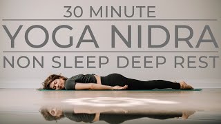 30 Minute Yoga Nidra  Non Sleep Deep Rest [upl. by Etram]