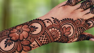 New 2024 Special Mehndi Design For Back HandLatest Simple bridal mehndi designEid special Mehndi [upl. by Krahling]