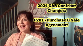 2024 GAR Contract Changes  Purchase amp Sale Agreement NewGARContract [upl. by Walford]