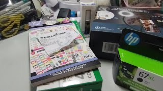 Dollar Tree amp Staples Haul  Happy Planner Sticker Book dollartree for 125 [upl. by Rdnaskela590]