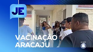 Secretaria da Saúde de Aracaju iniciou o calendário de vacinação em escolas da rede estadual JE [upl. by Ereveniug]