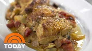 Braised Chicken With Pepperoncini Olives Try Ryan Scott’s Mediterranean Diet Recipe  TODAY [upl. by Ventura]